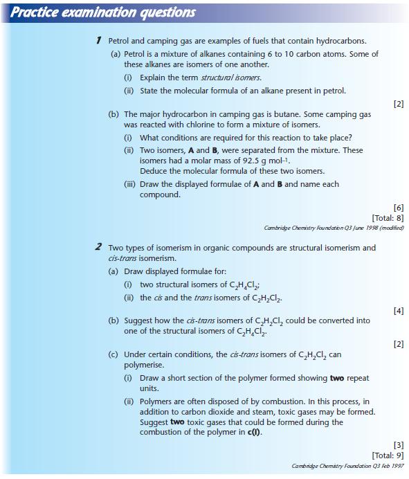 Organic chemistry help